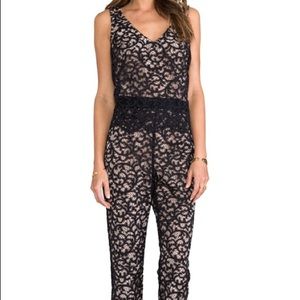Trina Turk Black Lace Jumpsuit